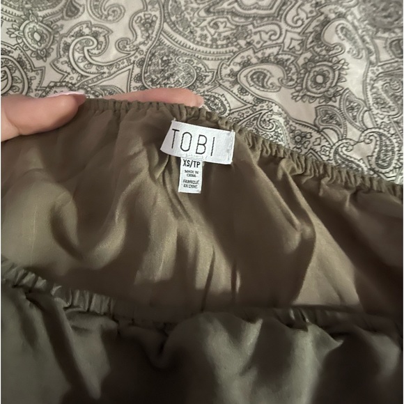 Tobi green strapless jumpsuit - Picture 4 of 4